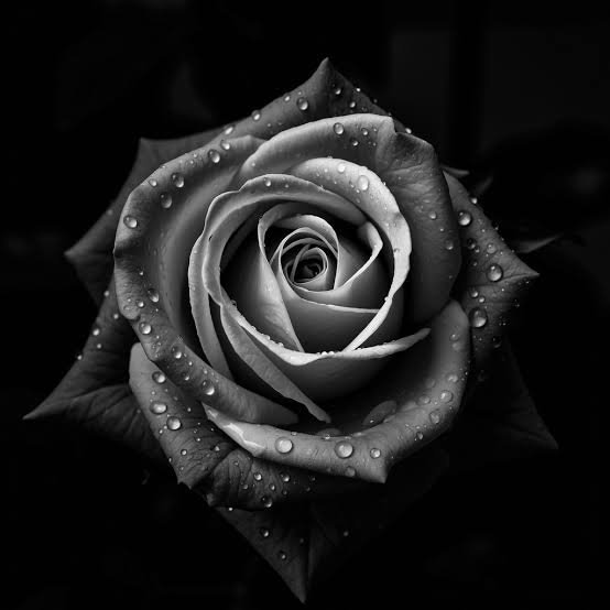  تصویر زمینه سیاه سفید گل رز