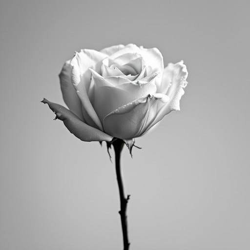  تصویر زمینه سیاه سفید گل رز