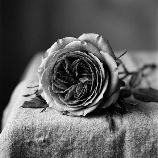  تصویر زمینه سیاه سفید گل رز