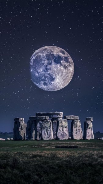  عکس آسمان شب و ماه کامل با کیفیت بالا
