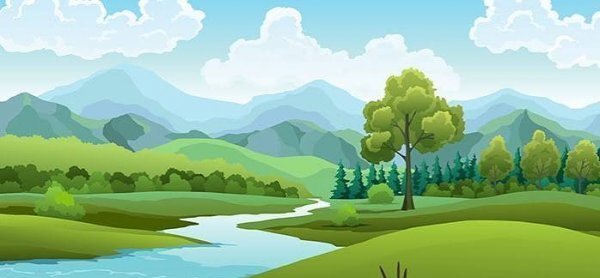  جدیدترین بک گراند منظره زیبا رودخانه