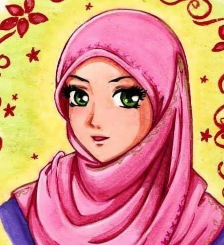  زیباترین تصویر نقاشی دختر با حجاب