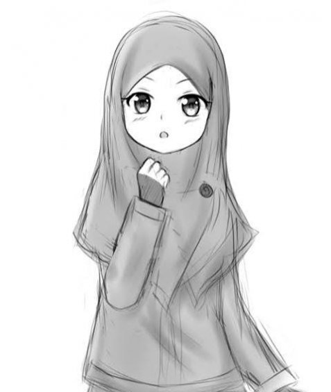  زیباترین تصویر نقاشی دختر با حجاب