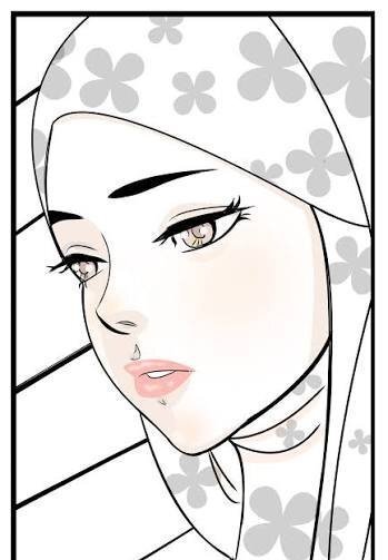  نقاشی دختر با حجاب زیبا
