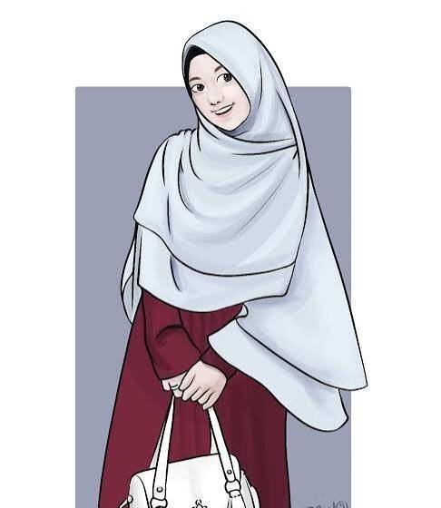  نقاشی دختر با حجاب زیبا