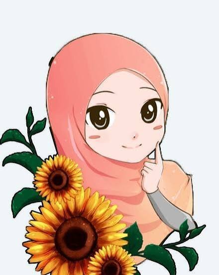  نقاشی دختر با حجاب فانتزی
