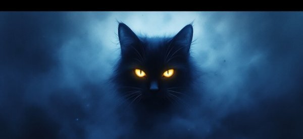  عکس گربه سیاه کارتونی