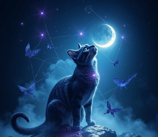  عکس گربه سیاه کارتونی