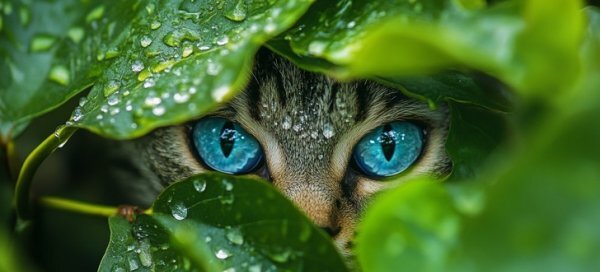  دانلود عکس گربه سیاه با چشمان آبی