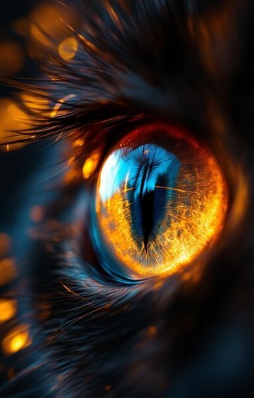  دانلود عکس گربه سیاه با چشمان آبی