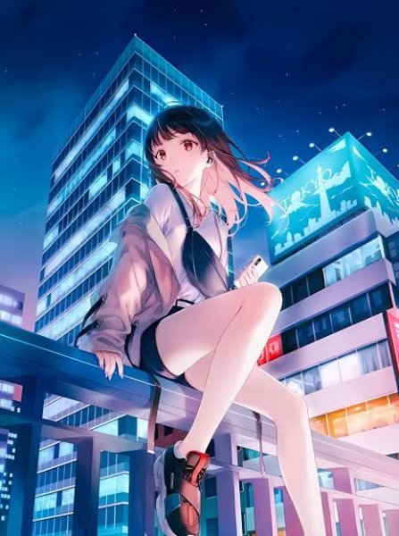  دانلود شیک ترین پس زمینه انیمه دختر با هدفون