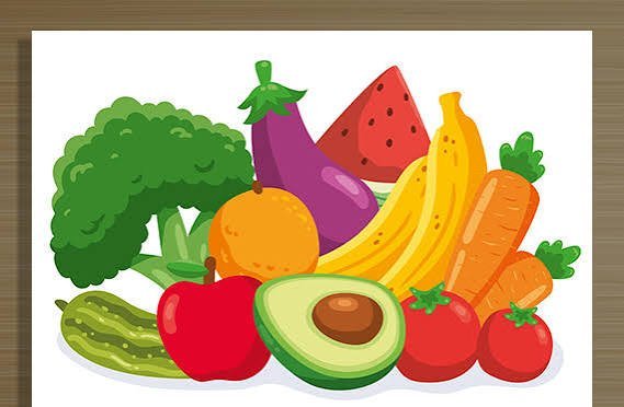  عکس میوه و سبزیجات کارتونی