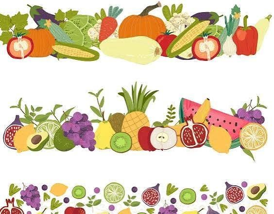  عکس میوه و سبزیجات کارتونی