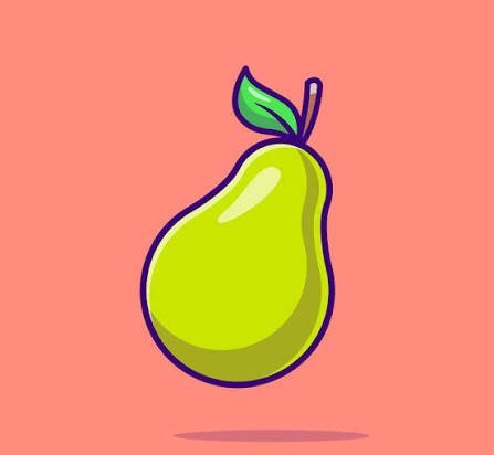  دانلود عکس گلابی نقاشی شده