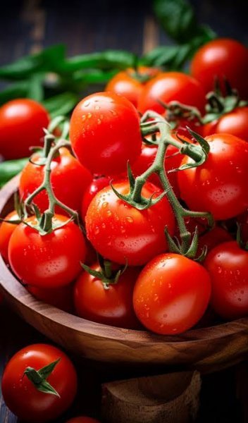 عکس گوجه فرنگی های تازه و شاداب