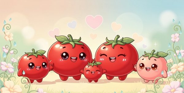 عکس گوجه فرنگی کارتونی