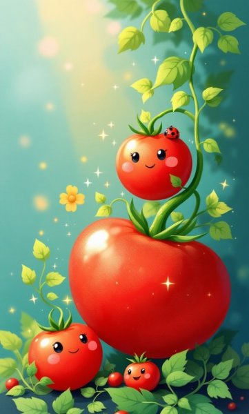  عکس گوجه فرنگی کارتونی
