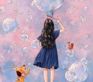  والپیپر نقاشی دختر برای گوشی