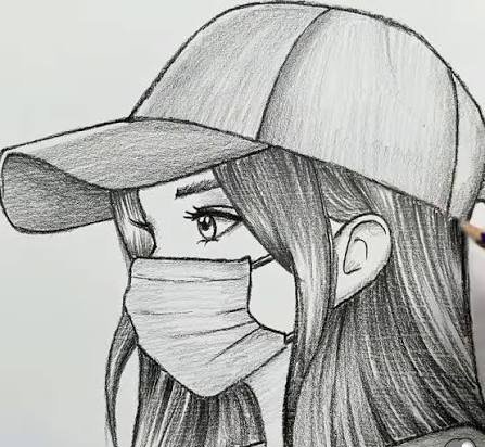  عکس دختر با کلاه سیاه سفید