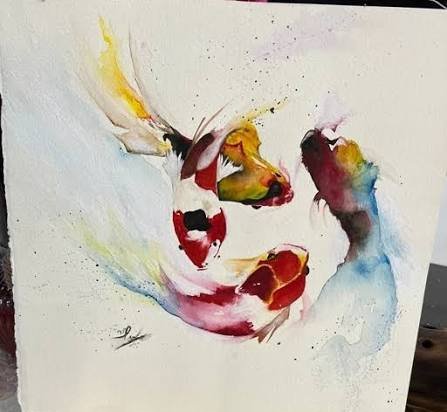  نقاشی ماهی در آب