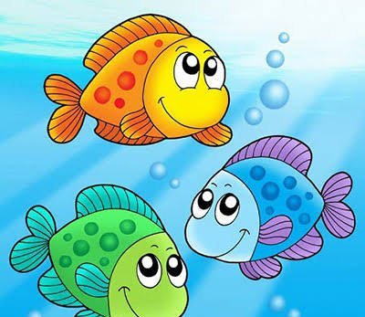 نقاشی ماهی در آب