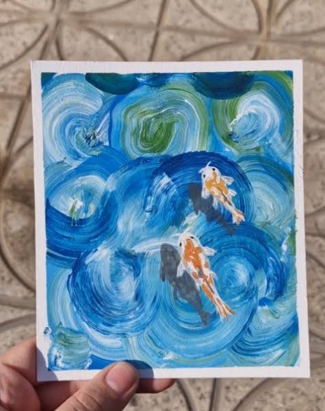  نقاشی ماهی در آب