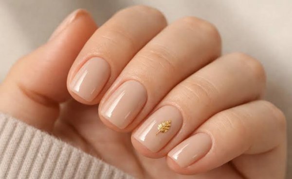  طرح ناخن پاییزی مینیمال