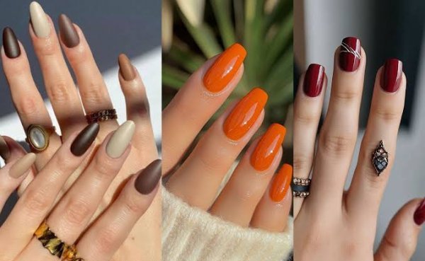  طرح ناخن پاییزی شیک و باکلاس