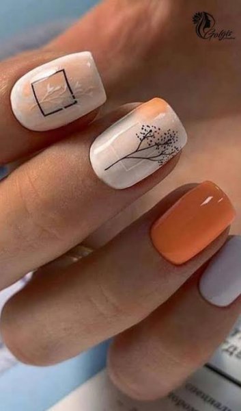  طرح ناخن پاییزی شیک و باکلاس