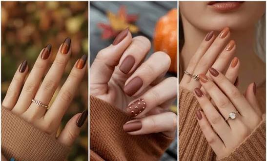  طرح ناخن پاییزی ساده و شیک