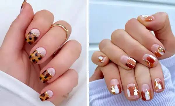  طرح ناخن پاییزی ساده و شیک
