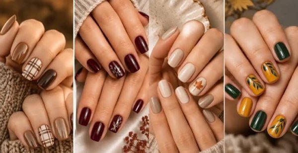  طرح ناخن پاییزی ۲۰۲۶
