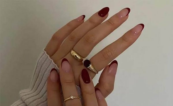  طرح ناخن پاییزی فرنچ