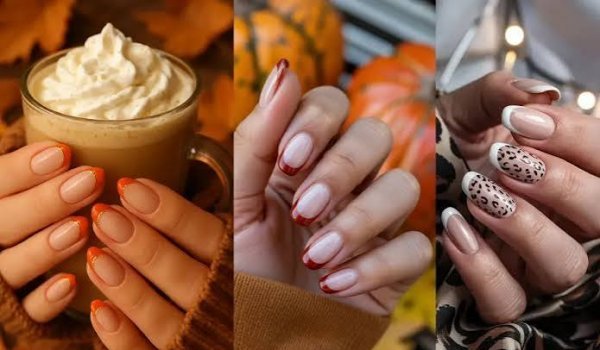  طرح ناخن پاییزی فرنچ