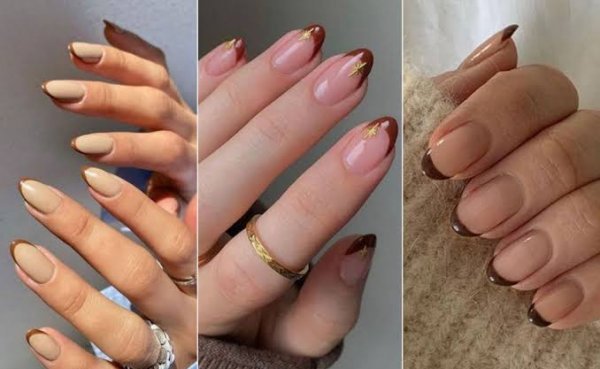  طرح ناخن پاییزی فرنچ