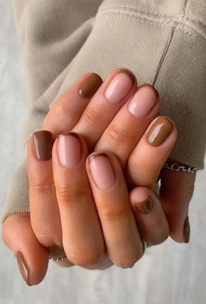  طرح ناخن پاییزی فرنچ
