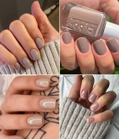 رنگ ناخن پاییزی ساده