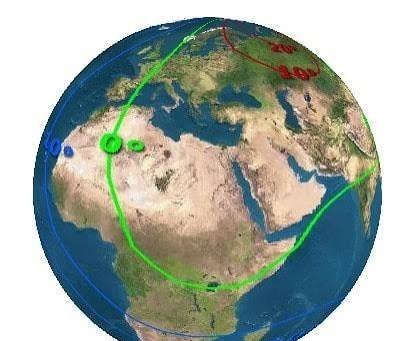  عکس میدان مغناطیسی زمین