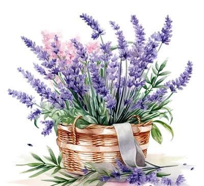  عکس گل اسطوخودوس روی شاخه های بلندش