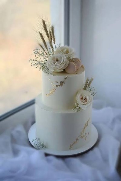  عکس مدل کیک عروسی 1404 به سبک خارجی