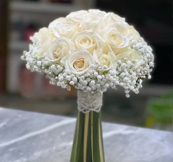  عکس دسته گل رز سفید جدید برای عقد و عروسی