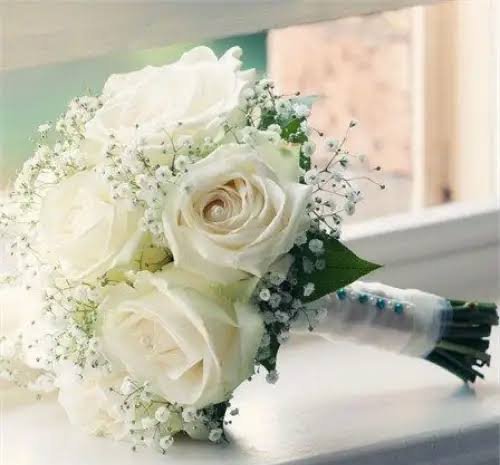  عکس دسته گل رز سفید جدید برای عقد و عروسی