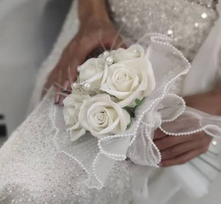  عکس دسته گل رز سفید جدید برای عقد و عروسی