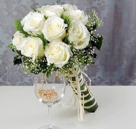  عکس دسته گل رز سفید جدید برای عقد و عروسی
