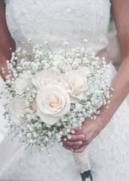  عکس دسته گل رز سفید جدید برای عقد و عروسی