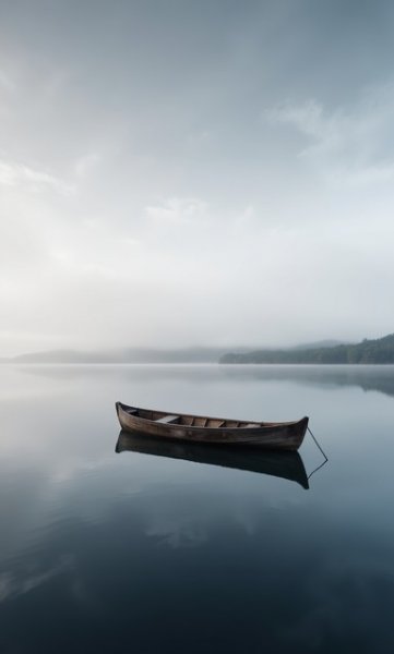  عکس قایق چوبی پارویی در دریا