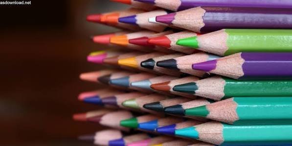  عکس پس زمینه مداد رنگی با کیفیت عالی