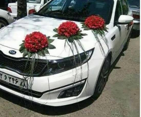 عکس ماشین عروس ساده