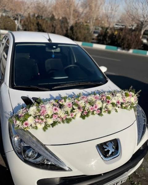  عکس ماشین عروس ساده