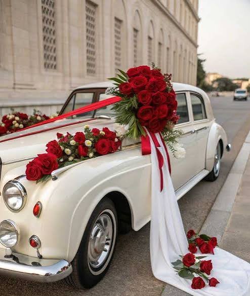  عکس ماشین عروس ساده